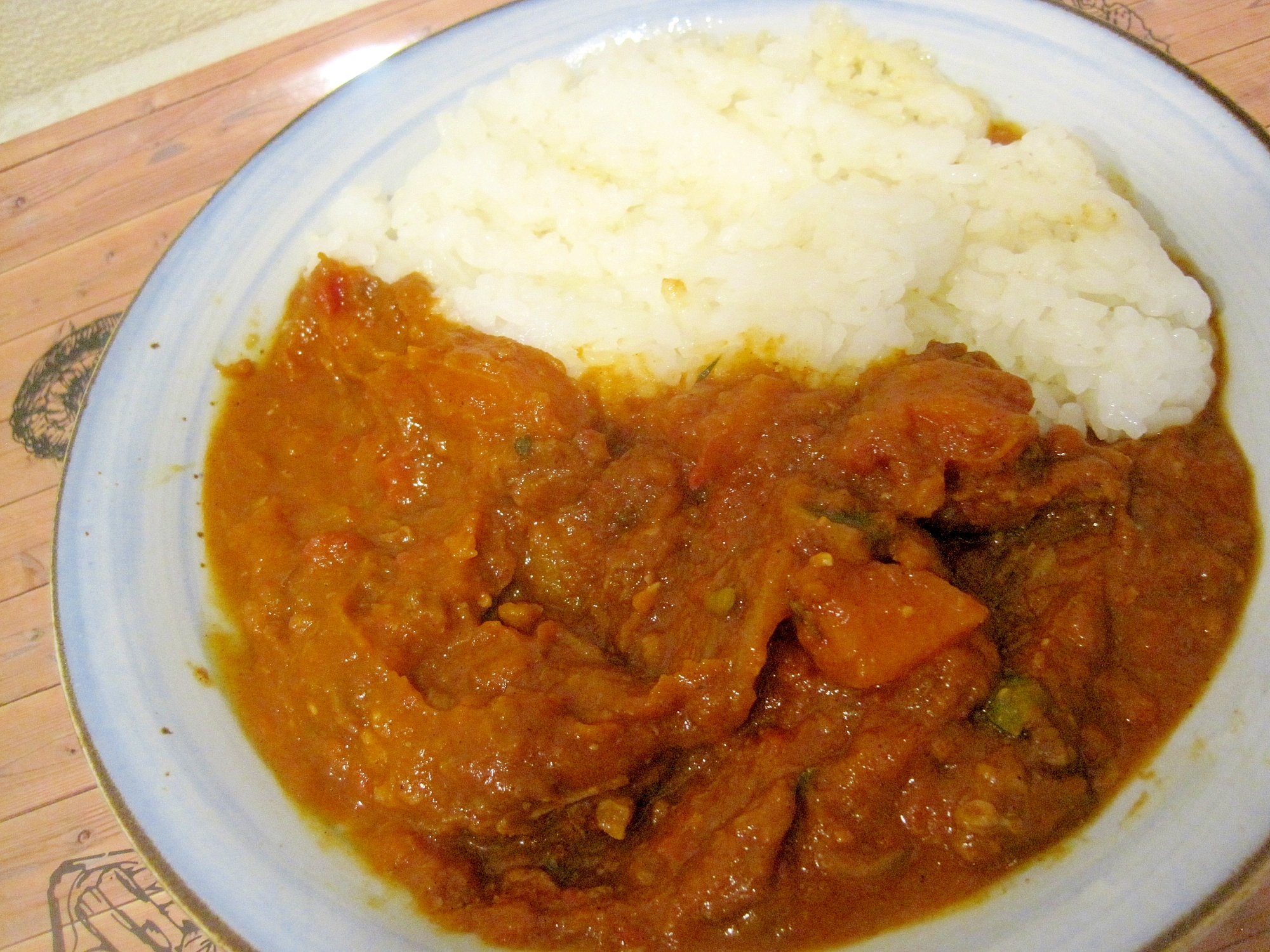 かぼちゃとトマト缶のカレー