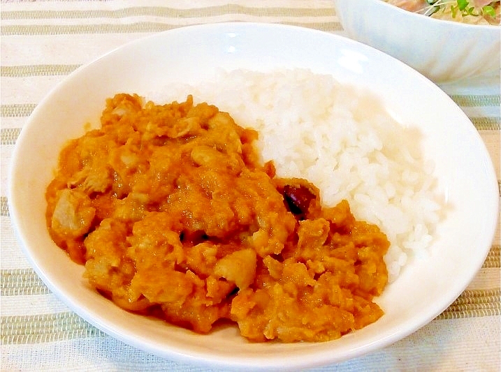 ♪低刺激低脂肪♡お腹に優しい鶏肉と豆の豆乳カレー♪