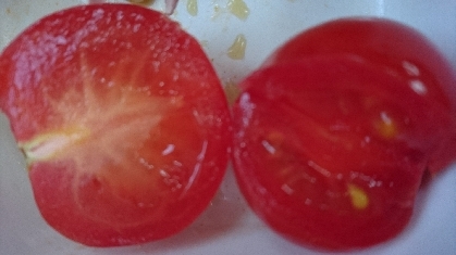 小さめトマトでお弁当in！ごちそうさまでした。
