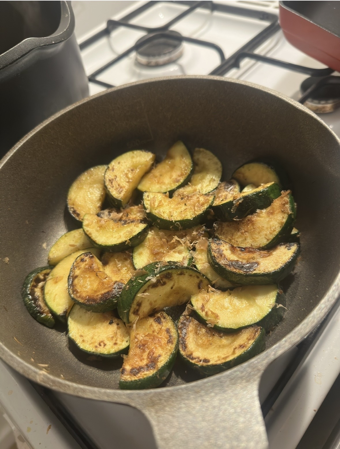 ズッキーニの白だし炒め♡