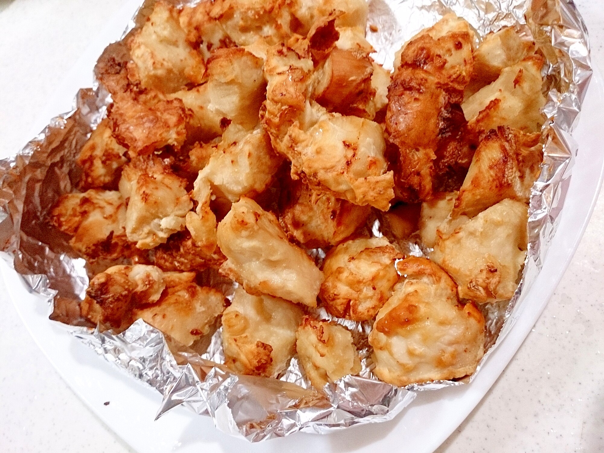 カラーラノンフライヤーで唐揚げ♡ ノンフライヤーで唐揚げ】もう揚げ物しません！ほんの少しの油で