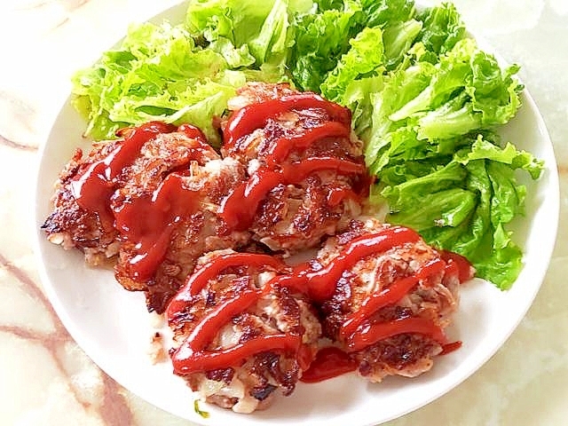 超あらびきで作る!豚こまのあらびきハンバーグ♪