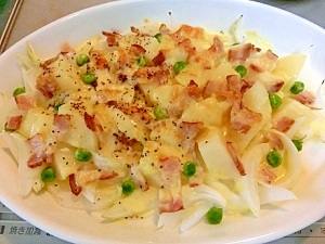 簡単!!新じゃがと新玉ねぎのチーズ焼き