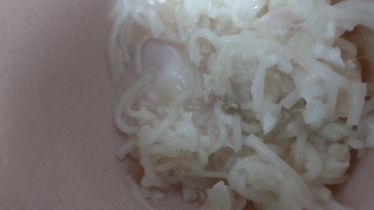 離乳食中期★ささみとパプリカそうめん