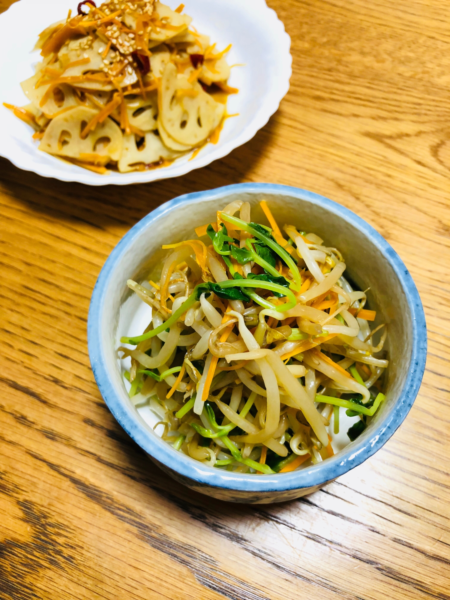 【手の込んだ風レシピ】豆苗ともやしのナムル