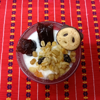 ドーナツcar☆ヨーグルト（あんこ、グラノーラ）