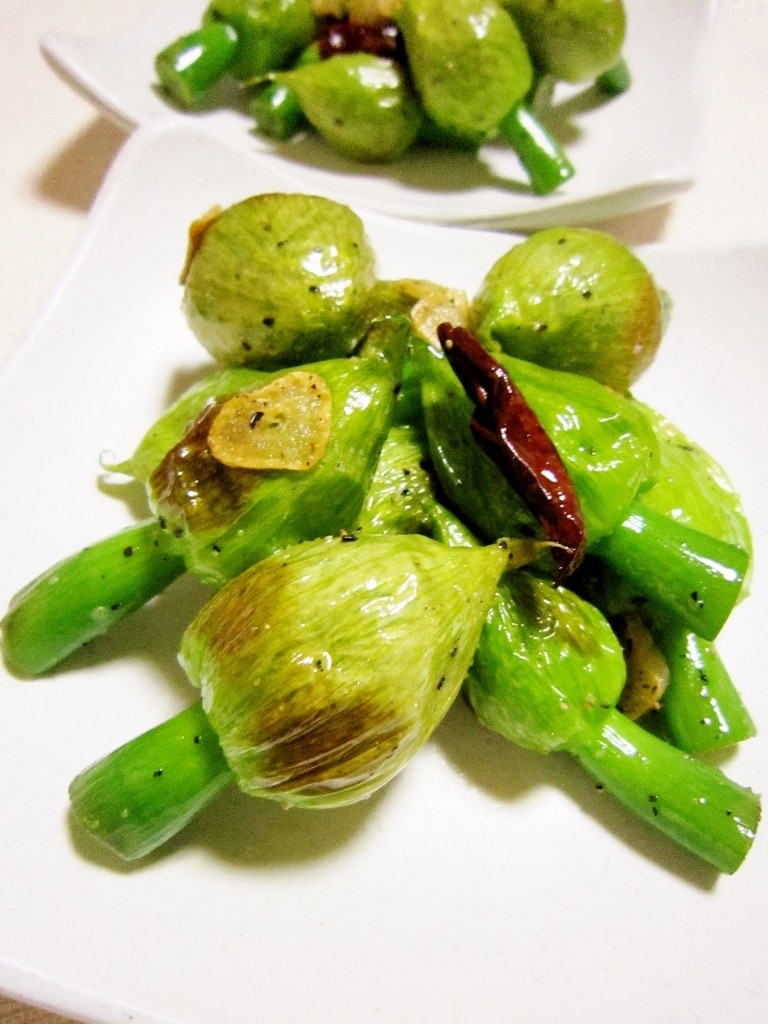 ペペロンボーズ【葱坊主のぺペロンチーノ風】 レシピ・作り方 by