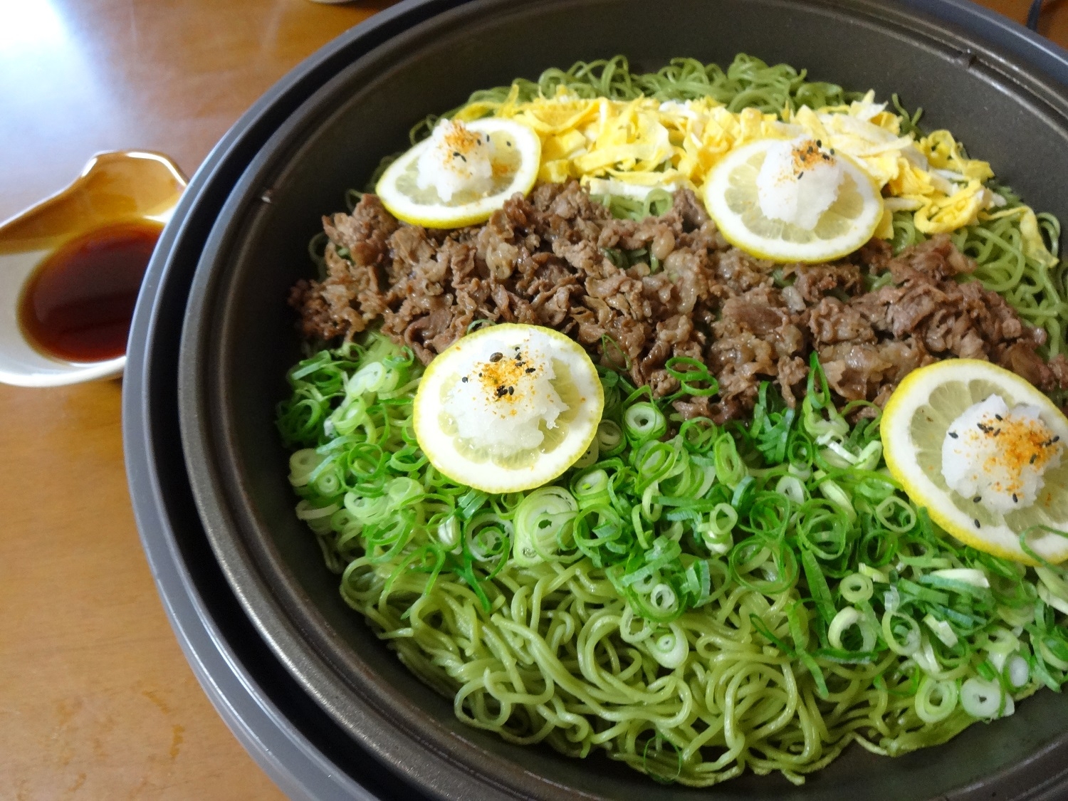 山口名物！ホットプレートで瓦そば