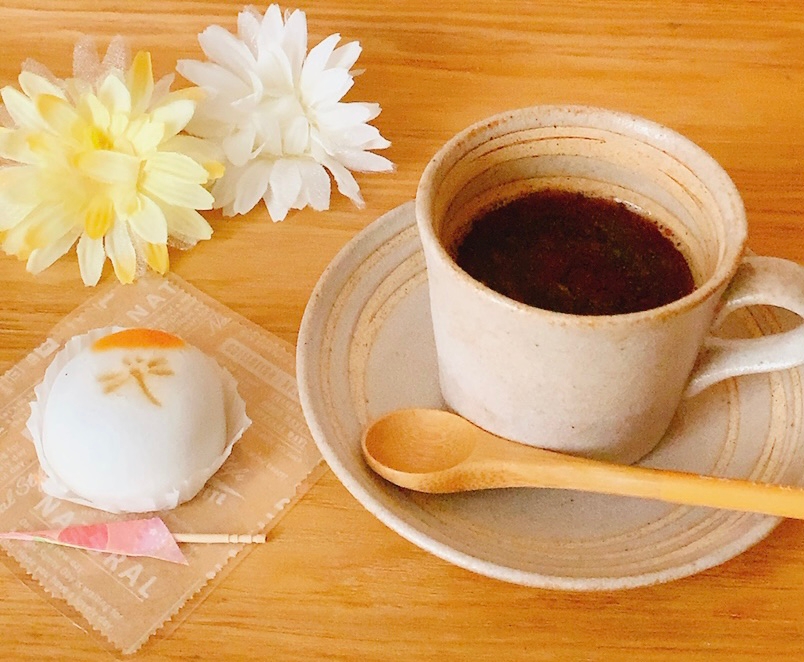 和菓子に♪抹茶コーヒー☆彡
