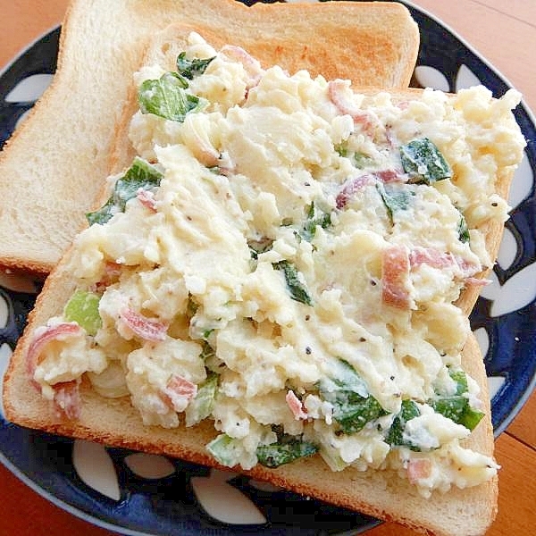 ふかした皮付きジャガ芋から６分！？ホットサンド♪