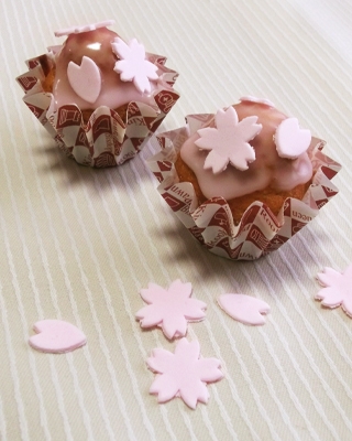 春色＊桜のカップケーキ