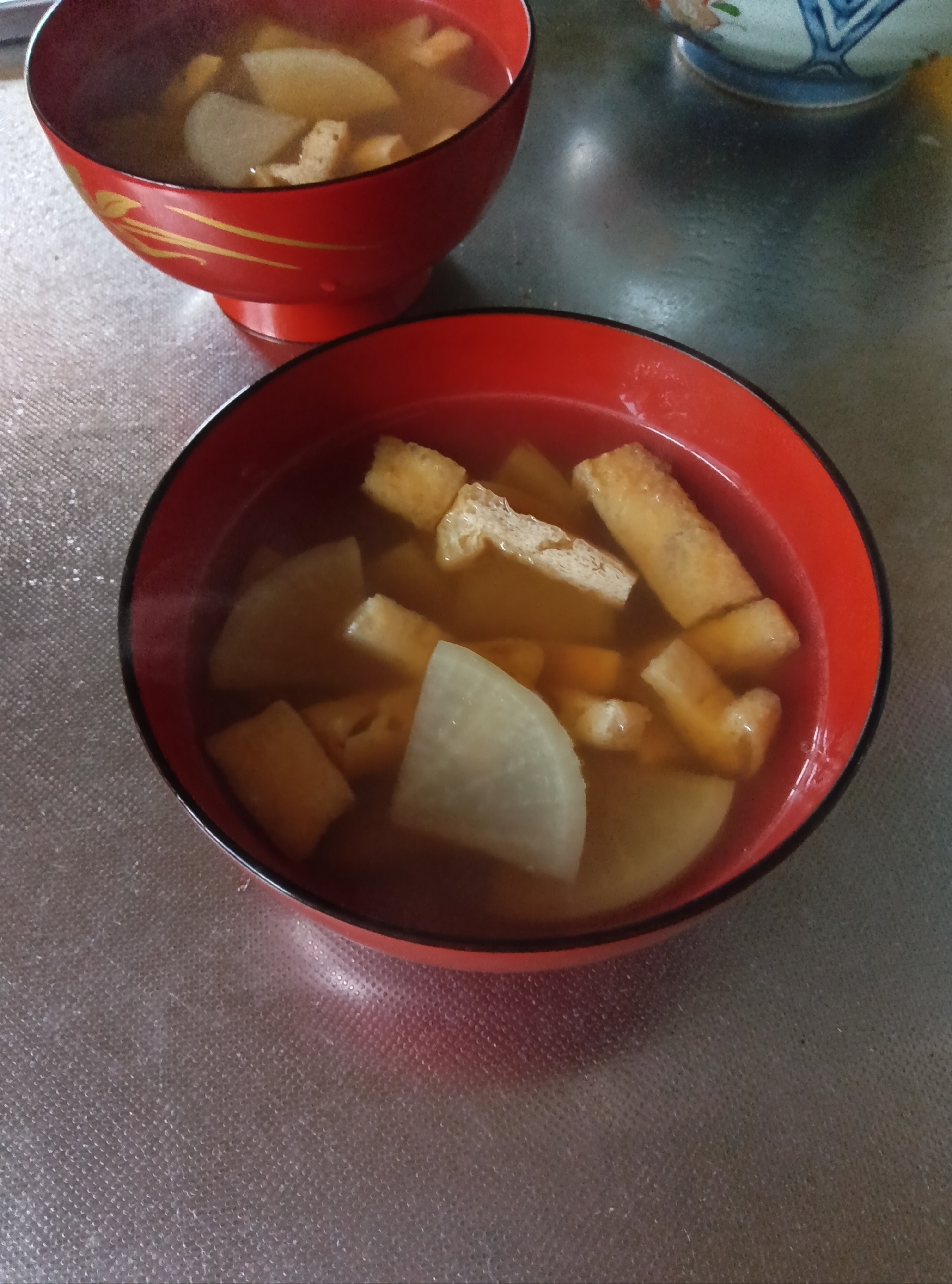大根と油揚げのお吸い物