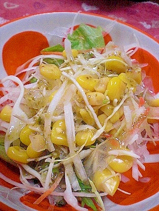 カット野菜 スライス玉ねぎ コーンのサラダ レシピ 作り方 By ひろりん1106 楽天レシピ