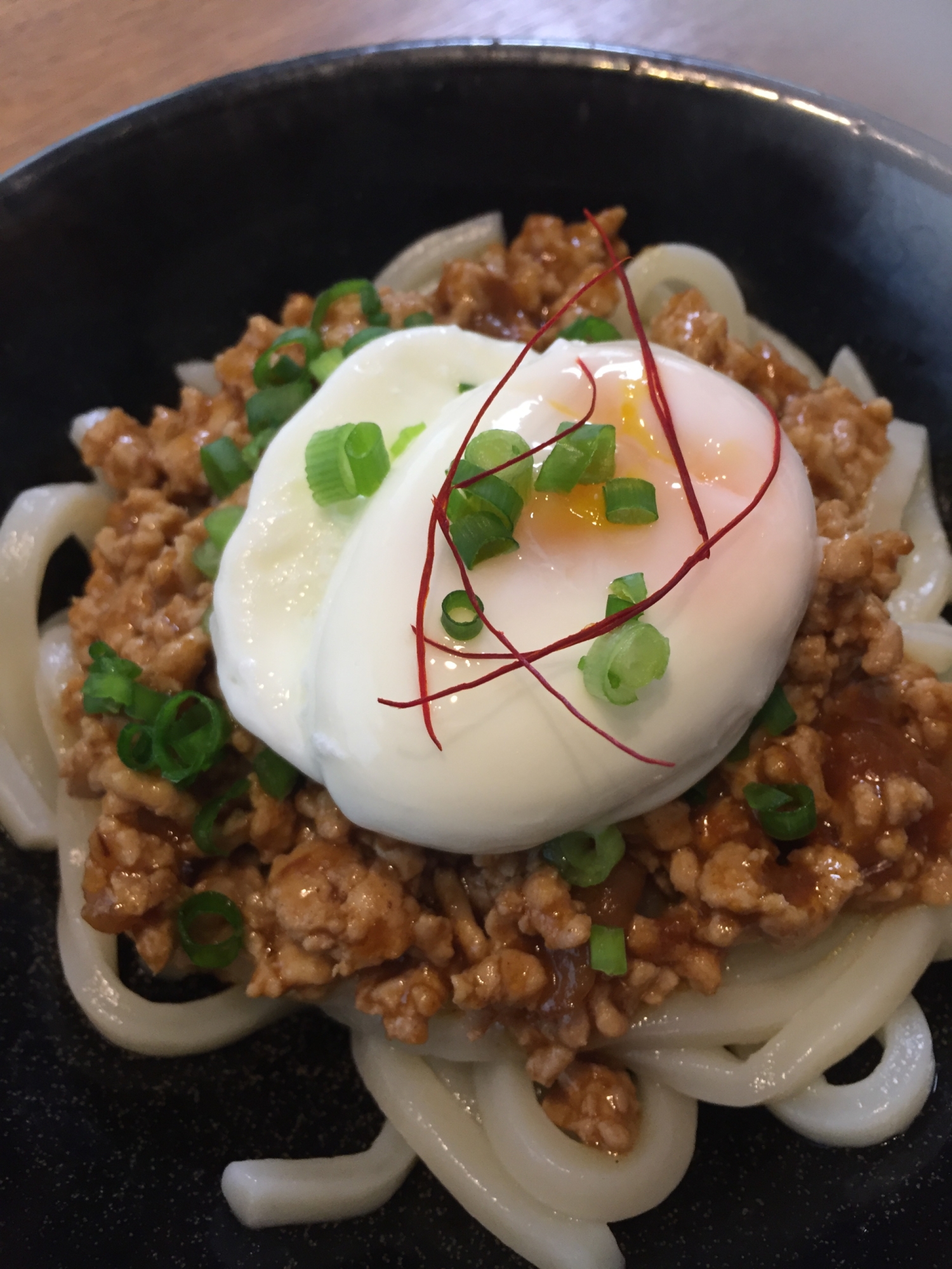 簡単！レトルトカレーでキーマカレー風うどん