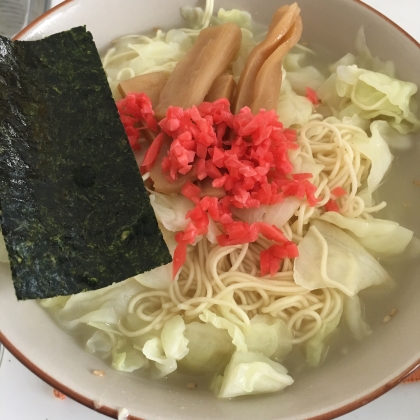 ヘルシーに！野菜とんこつらーめん