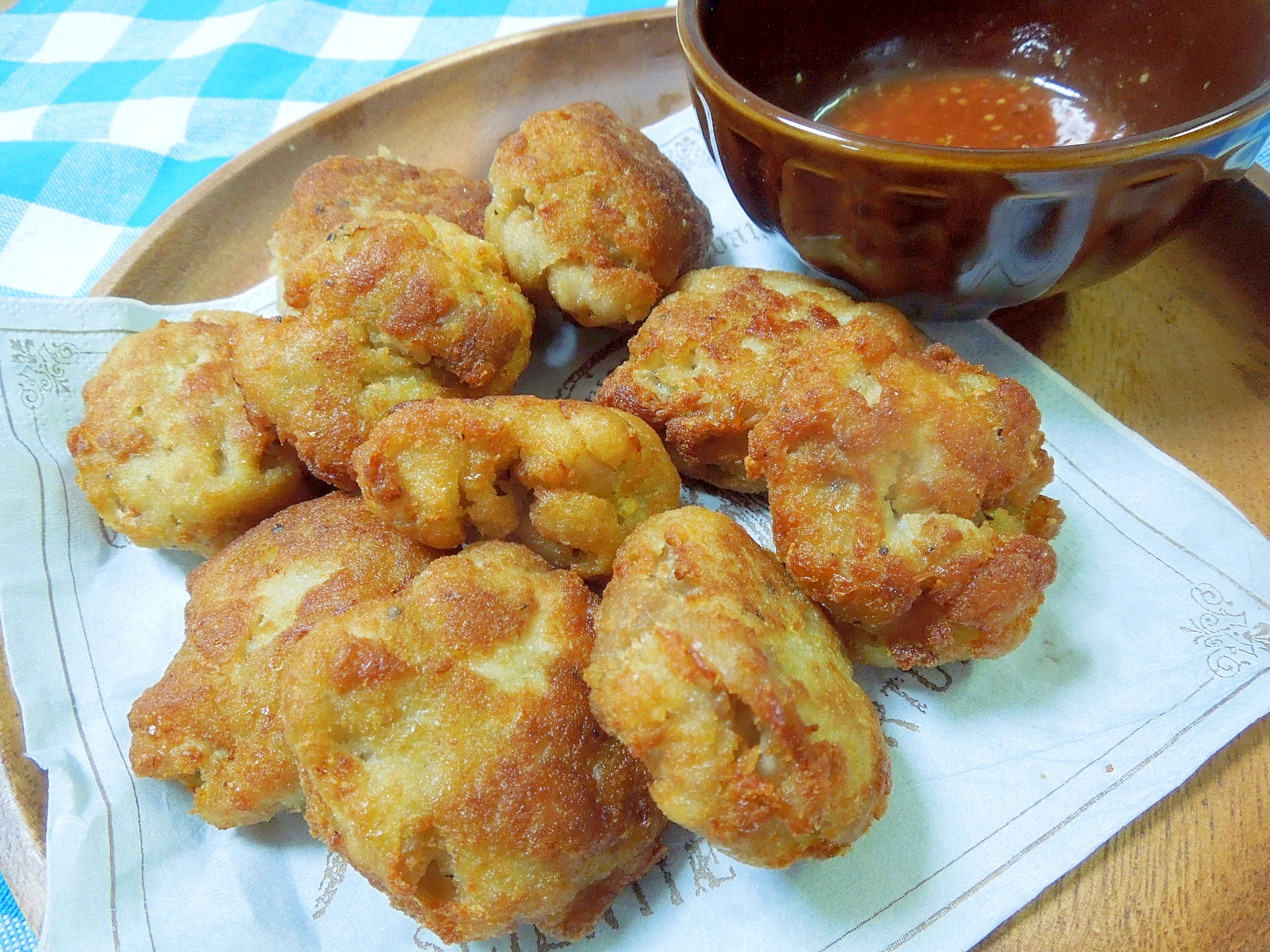 鶏モモ肉で☆おからチキンナゲット