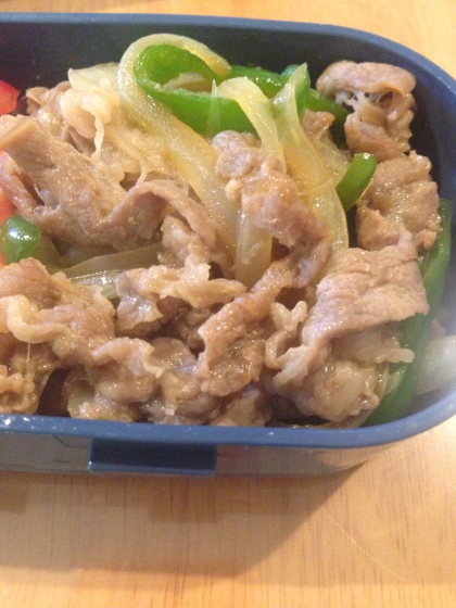 薄切り肉でしたが…！漬け込んで野菜も一緒に焼きました。このタレ、とってもおいしいです！