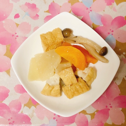 とぅる〜んᕷ* 野菜生あげとなめこの煮物ꕤ୭*