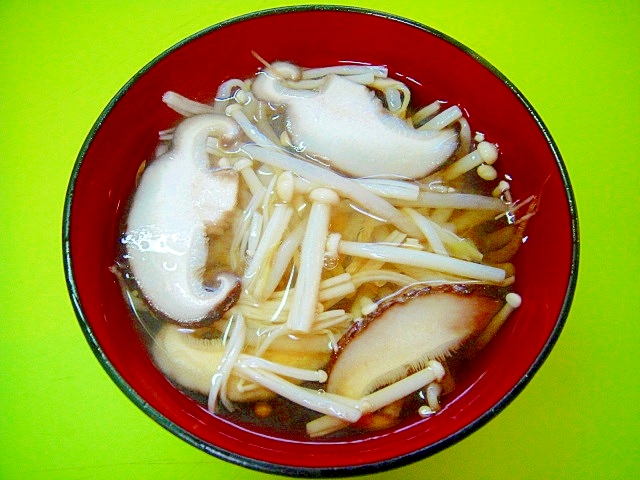 もやしとえのき椎茸の和風スープ