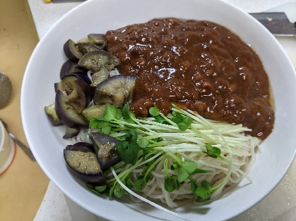 ジャージャー麺風♡肉味噌そうめん