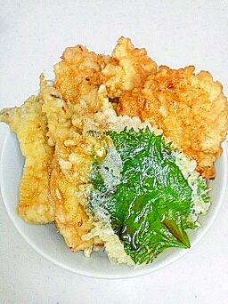 とり天丼 エリンギ 大葉も一緒にね レシピ 作り方 By ととふぐ 楽天レシピ