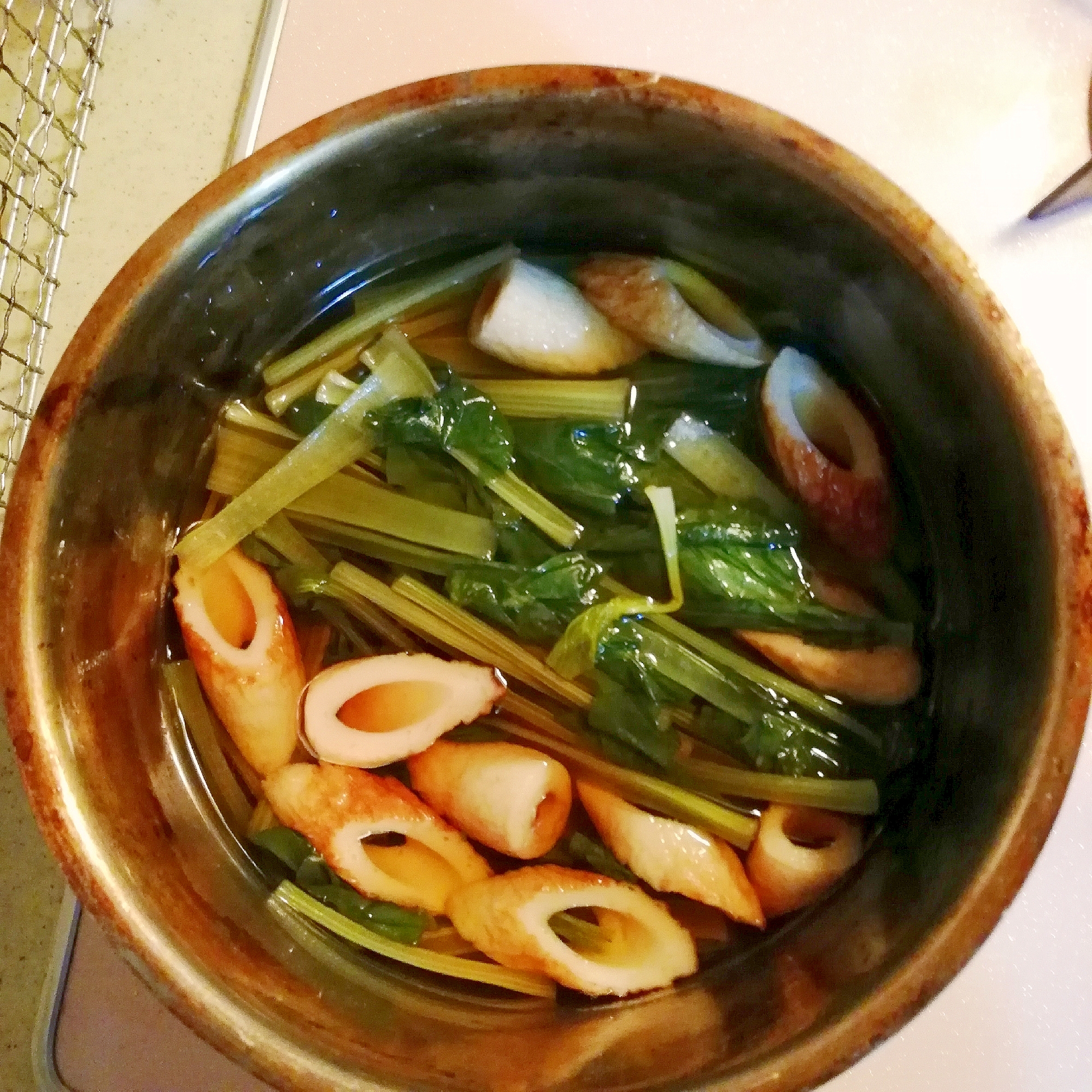 小松菜とちくわの煮物