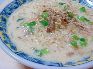 超低カロ♪ビードロ海藻で豚骨ラーメン