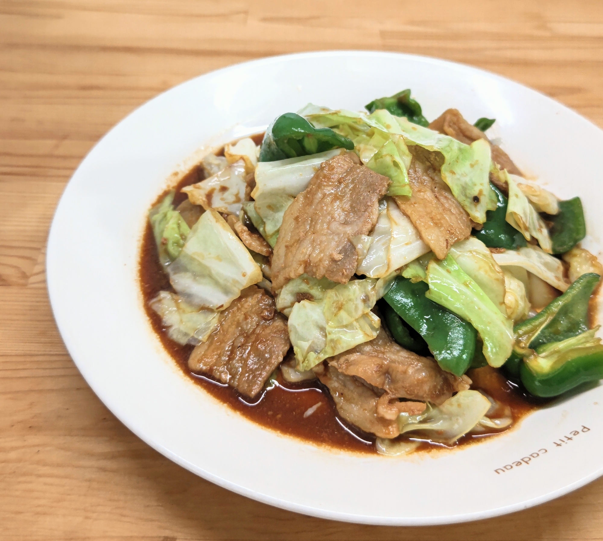 “うまかばい”で作る『豚バラとキャベツの味噌炒め』