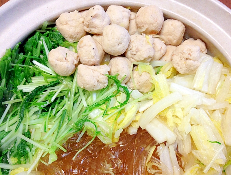 おからパウダー入り 鶏団子鍋 レシピ 作り方 By 栗皮茶 楽天レシピ