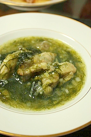 簡単!牡蠣の青さスープ