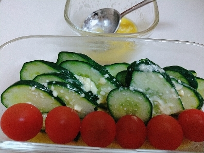 手づくり☆白いフレンチドレッシングde野菜サラダ
