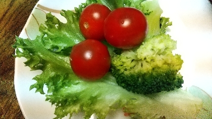 トマトと生野菜のサラダ