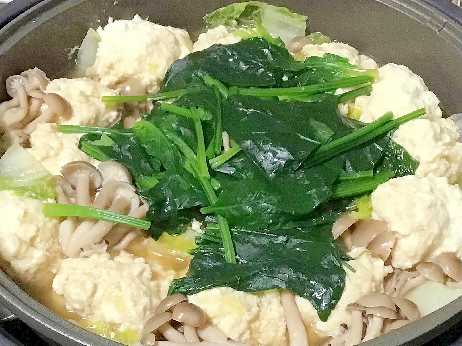 豆腐と鶏のつみれ鍋
