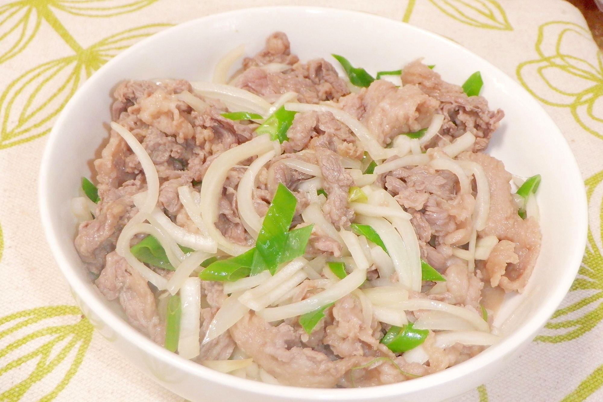 電子レンジで簡単♪１０分で作れるさっぱり牛丼の具