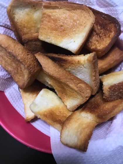 食パンで(^^)子供が大好き簡単シュガーラスク♪