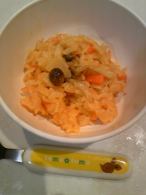 離乳食完了期 きのこと人参のケチャップライス レシピ 作り方 By Mina 914 楽天レシピ 離乳食完了期 きのこと人参のケチャップライス レシピ 作り方 By Mina 914 楽天レシピ