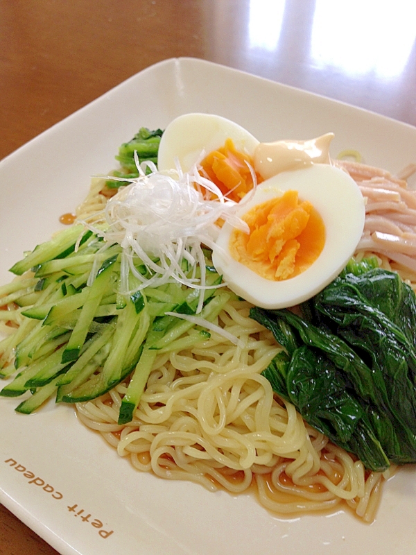 ゆで卵とほうれん草の冷やし中華 レシピ 作り方 By Tukuyo93 楽天レシピ ゆで卵とほうれん草の冷やし中華 レシピ 作り方 By Tukuyo93 楽天レシピ