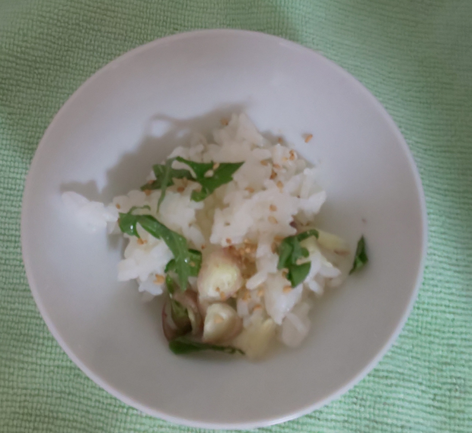 大葉とみょうがかけごはん