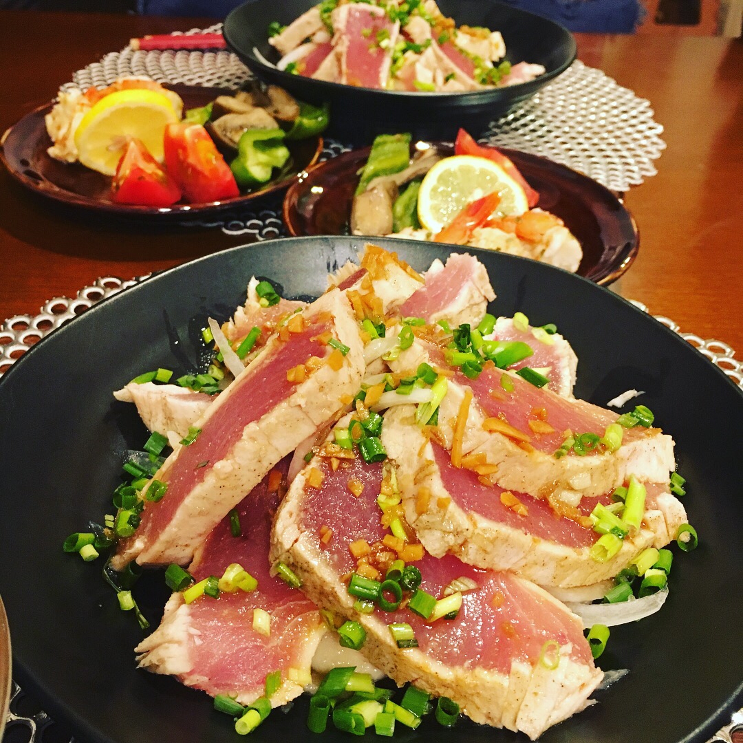 焼くだけ簡単！カジキのレアステーキ丼