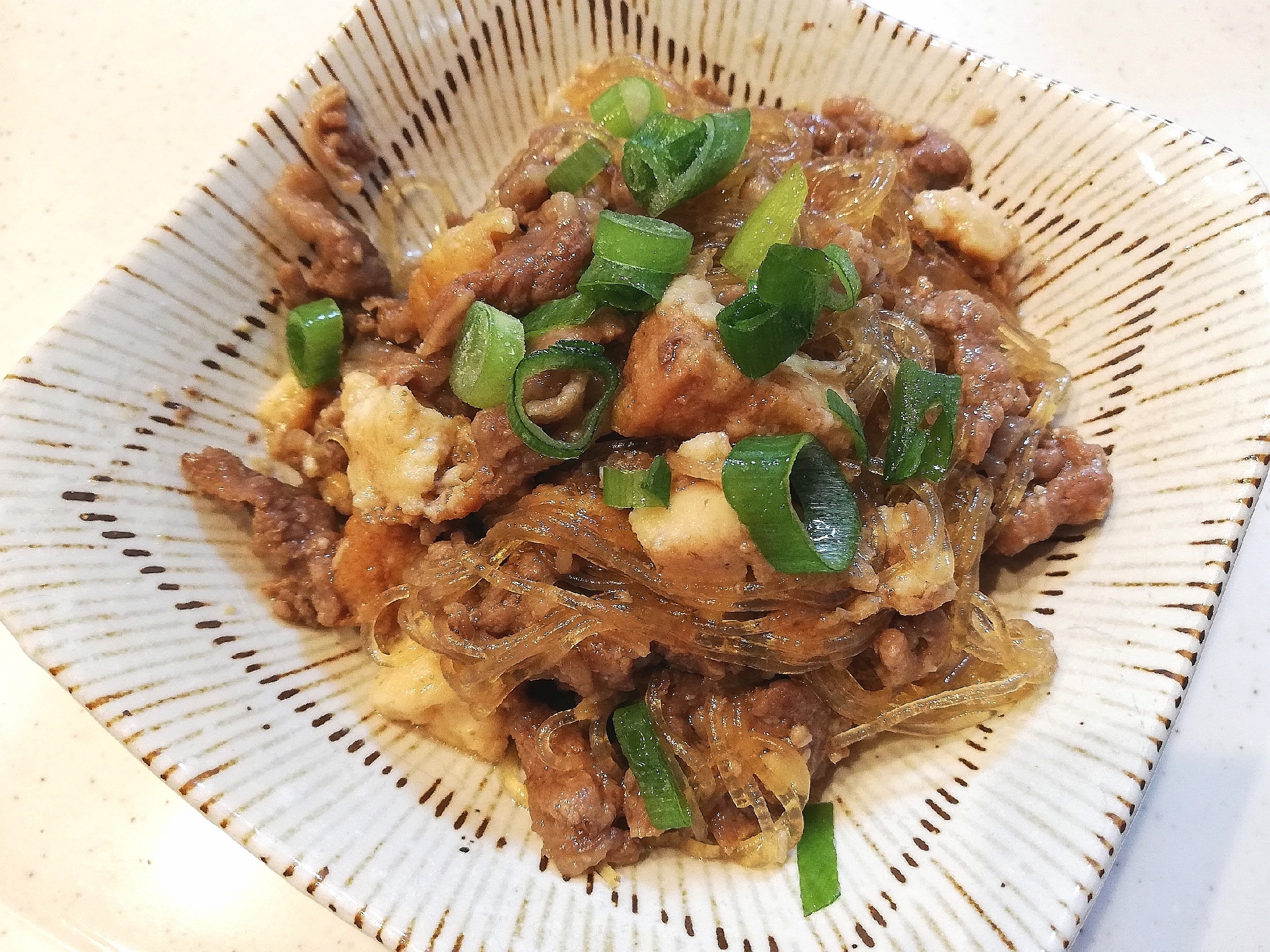 ボリューム主菜★牛肉と春雨のしぐれ煮