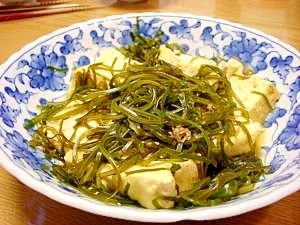 厚揚げと切り昆布の煮物