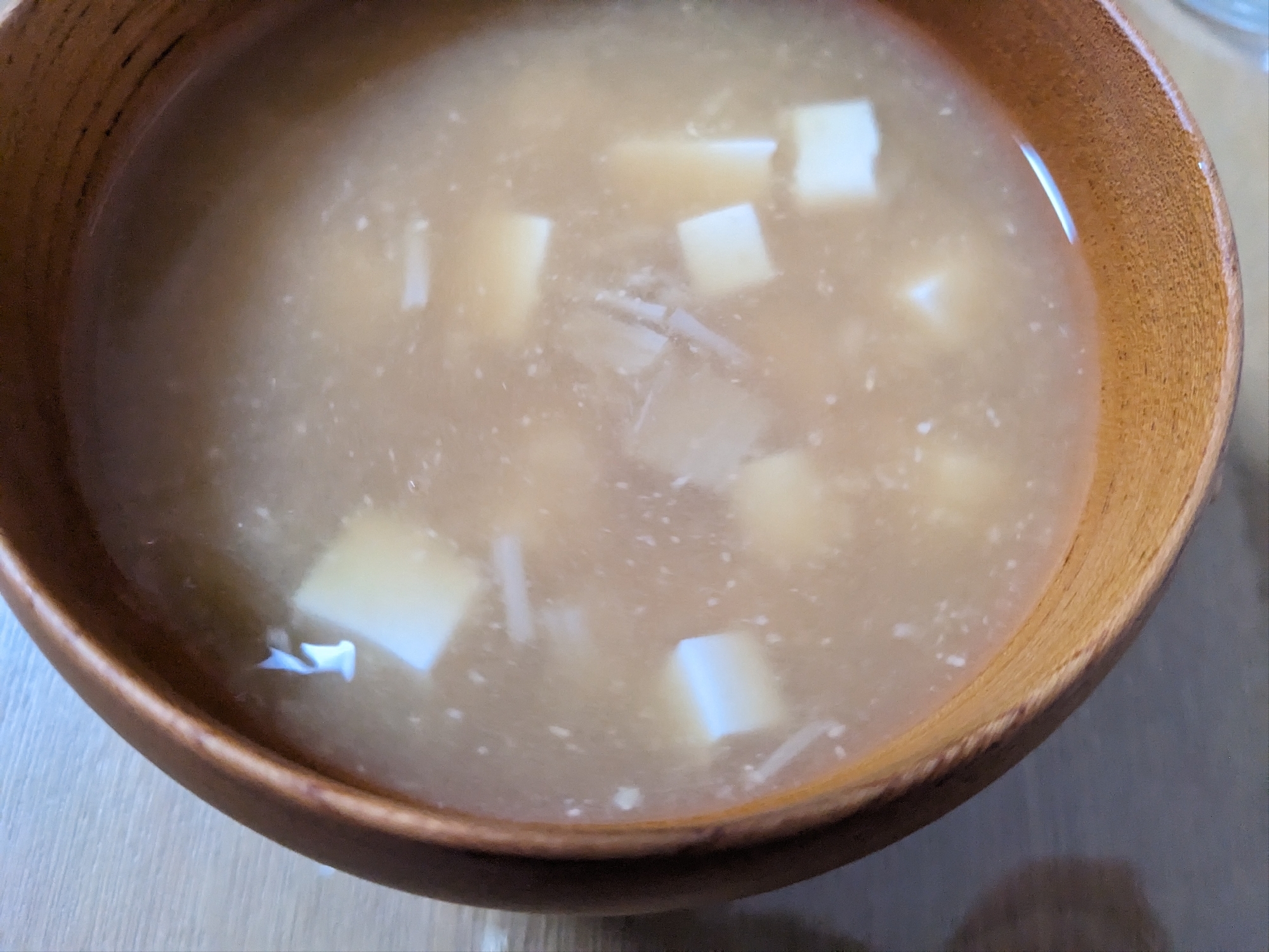 少しの豆腐とえのきのお味噌汁◇節約◇