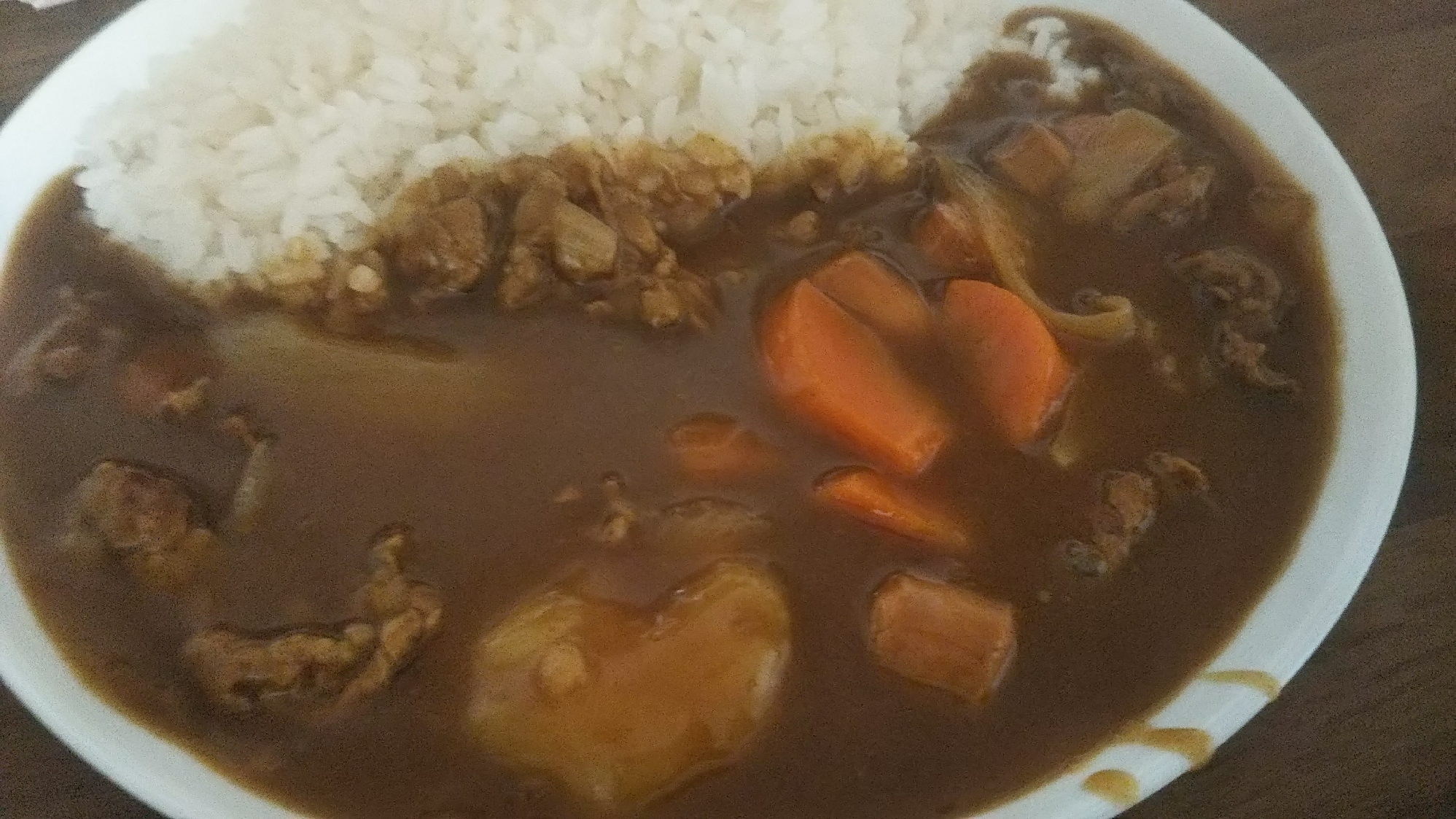 甘さと辛さのカレーライス