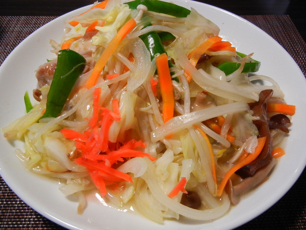 餡かけ塩皿うどん