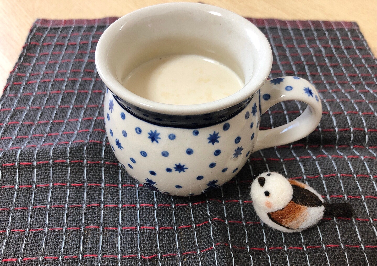 冬のぬくもり♪ほうじ茶ミルクティー