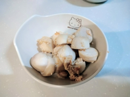 冷凍里芋で簡単に♪豚ひき肉と里芋のしょうが焼き