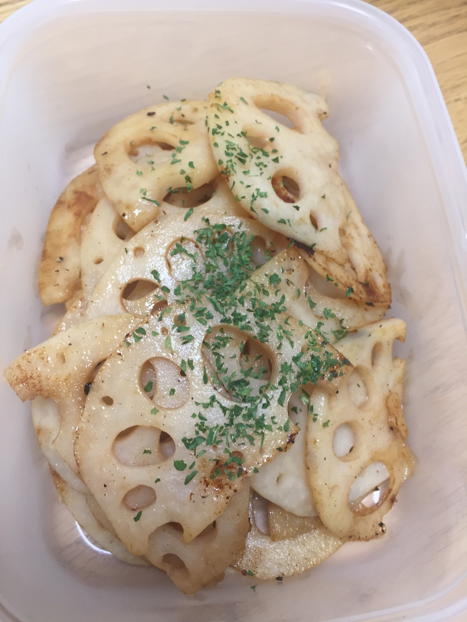 つくりおきに★レンコンのバターソテー