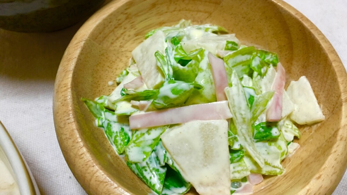 ほんのり甘い 子供もパクパク梨とレタスのサラダ レシピ 作り方 By Kuuuma 楽天レシピ