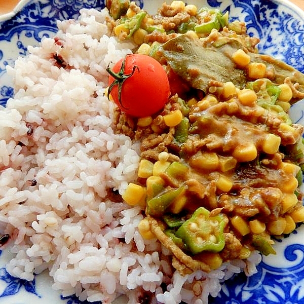 まな板なし❤合い挽き肉&冷凍野菜のカレーライス♪
