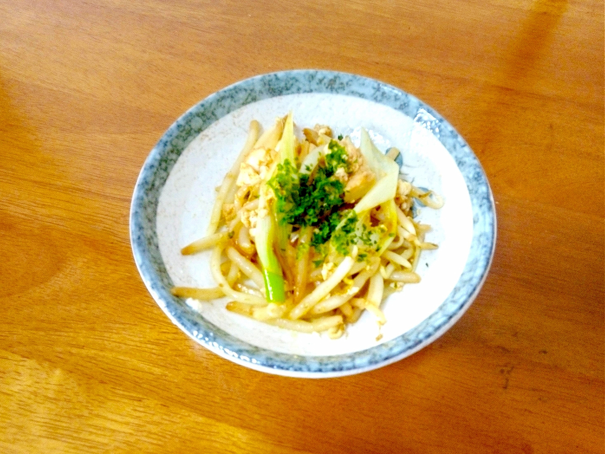 クミン風味♪葱と豆腐のもやし炒め